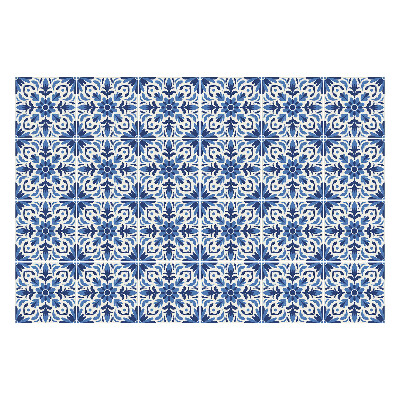 Samolepka na dlaždice Květinový motiv v síťce