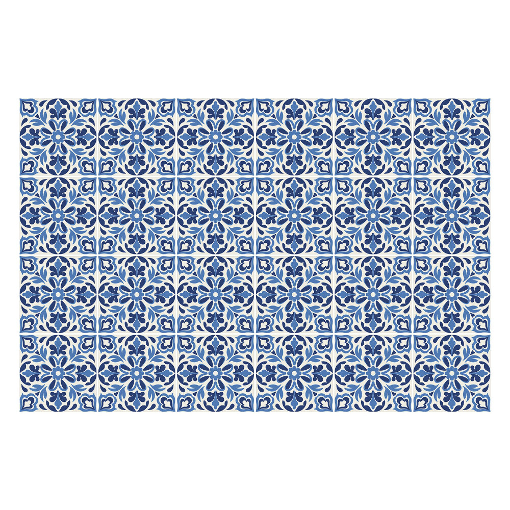 Nálepka na dlaždice Květinové ozdoby