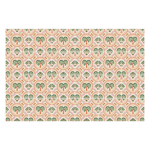 Samolepka na dlaždice Motiv exotické palmy