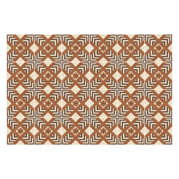 Samolepka na dlaždice Geometrické kosočtverce s rámečky