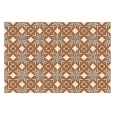 Samolepka na dlaždice Geometrické kosočtverce s rámečky