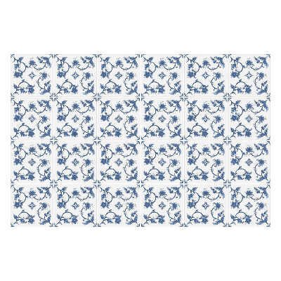 Nálepka na dlaždice Malé květy a listy