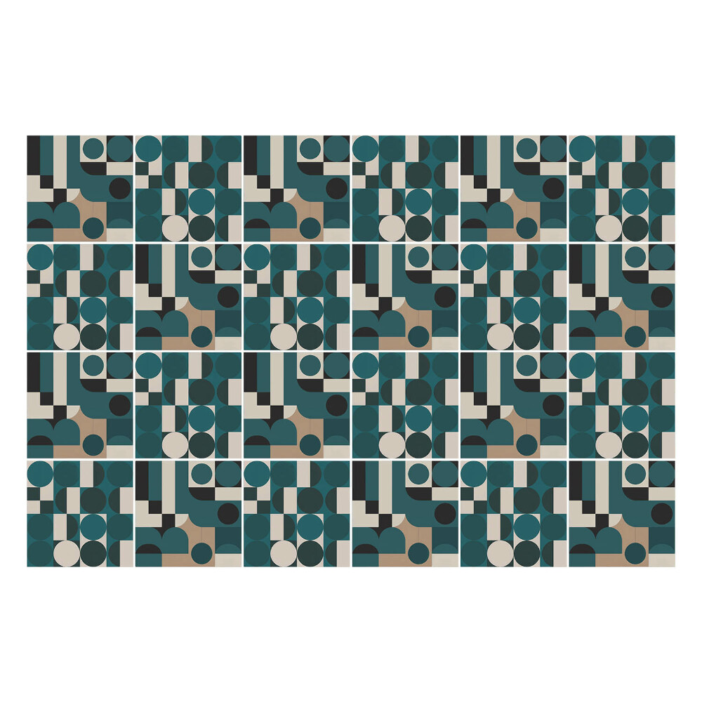 Samolepka na dlaždice Design Bauhaus