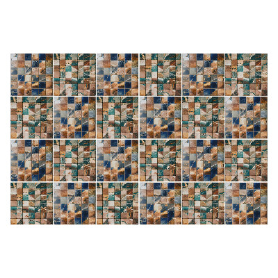 Nálepka na dlaždice Mozaika s geometrickými čtverečky