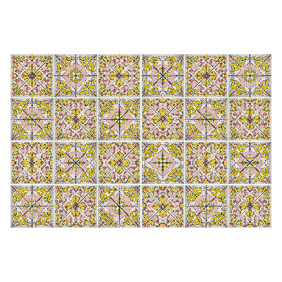 Samolepka na dlaždice Květinové ozdoby v uspořádání