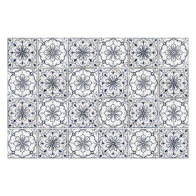 Nálepka na dlaždice Květinové ozdoby v mozaice