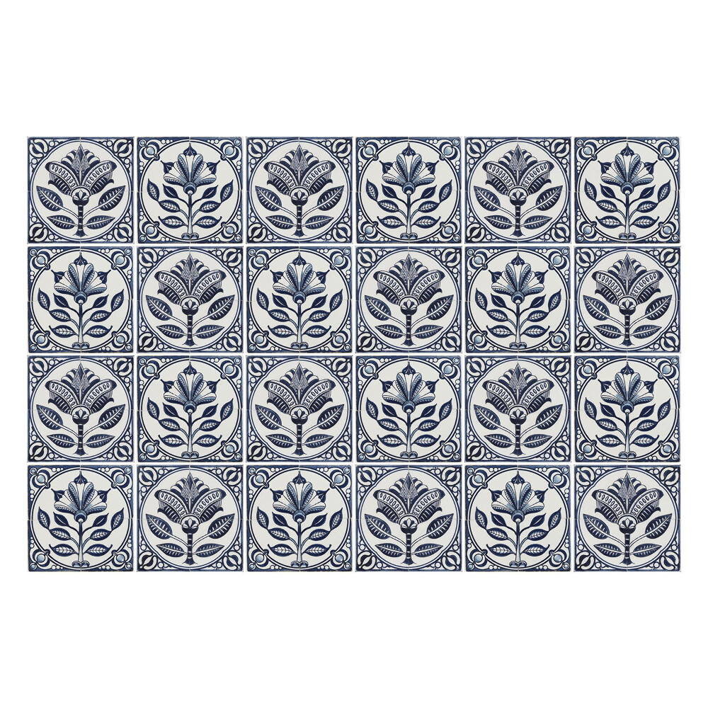 Samolepka na dlaždice Květinové prvky