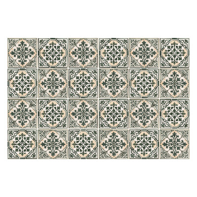 Nálepka na dlaždice Květinové ozdoby v síťovině