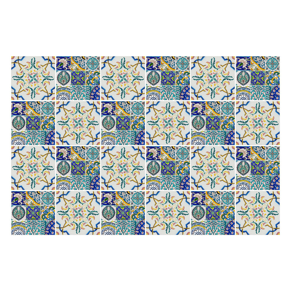 Samolepka na dlaždice Retro vintage mozaika