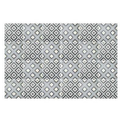 Nálepka na dlaždice Geometrické kosočtverce v mřížce