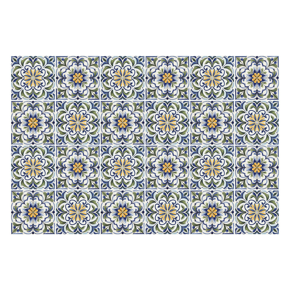 Nálepka na dlaždice Květinové ozdoby v síťovině