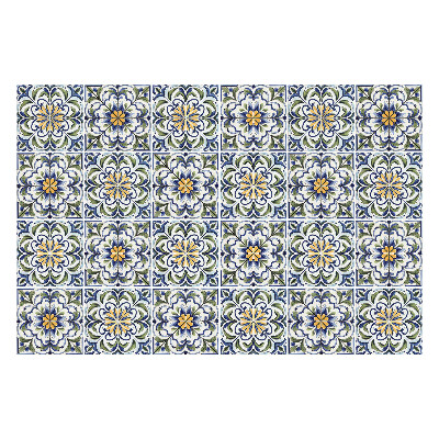 Nálepka na dlaždice Květinové ozdoby v síťovině