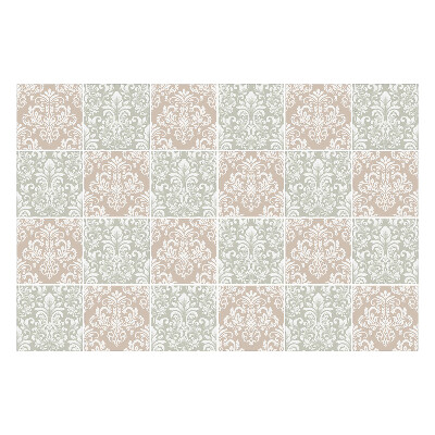 Samolepka na dlaždice Elegantní květinové ozdoby