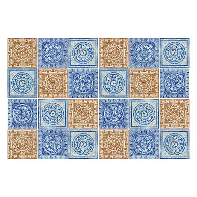 Nálepka na dlaždice Rozložení starožitných dlaždic