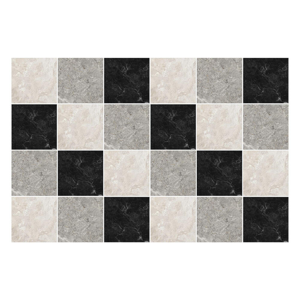 Nálepka na dlaždice Mramorová šachovnice