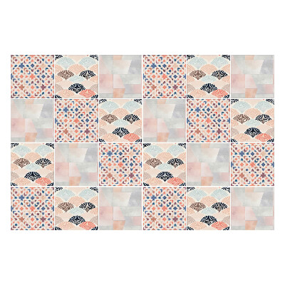 Nálepka na dlaždice Pastelová mozaika vzorů