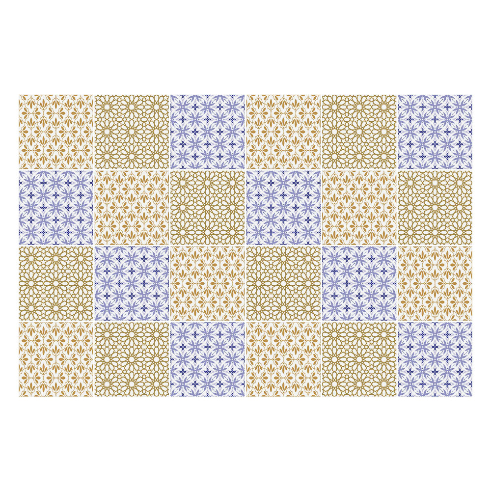 Samolepka na dlaždice Malé květinové ozdoby