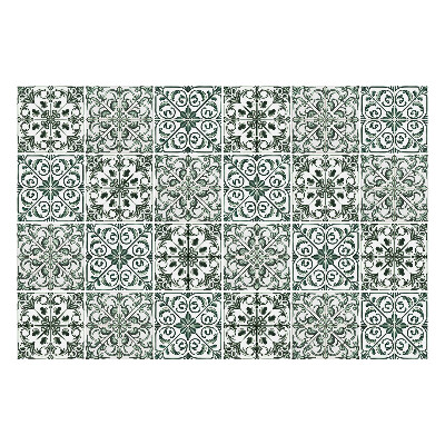 Nálepka na dlaždice Vzorované zelené dlaždice