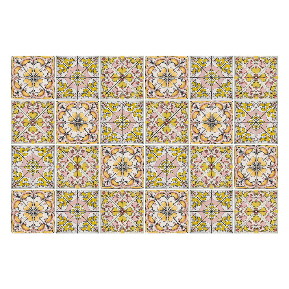 Nálepka na dlaždice Starožitná pastelová mozaika