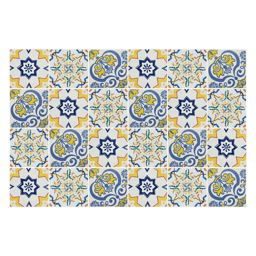 Samolepka na dlaždice Vintage retro krásná mozaika