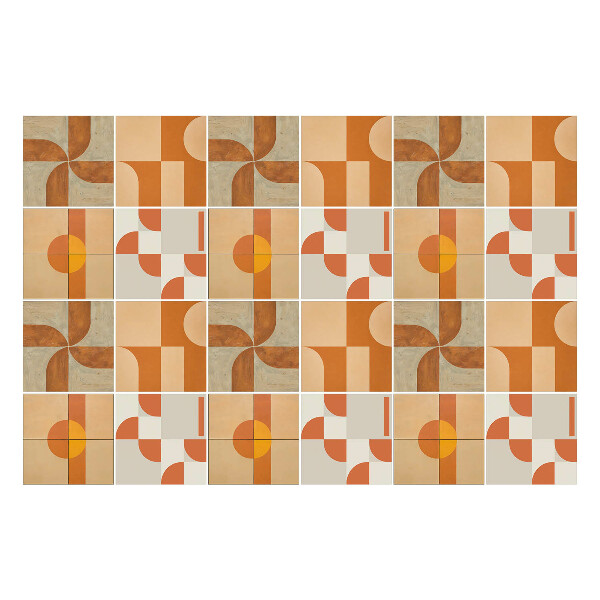 Nálepka na dlaždice Abstraktní geometrické tvary