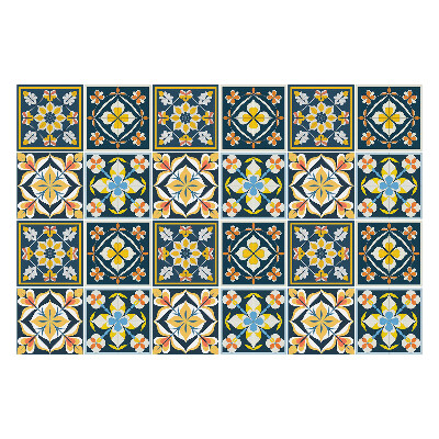 Nálepka na dlaždice Marocké květinové dlaždice
