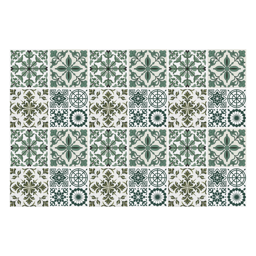 Samolepka na dlaždice Klasické květinové motivy