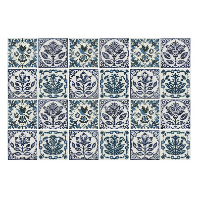 Samolepka na dlaždice Rostliny a ptáci