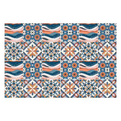 Samolepka na dlaždice Pastelové orientální vzory