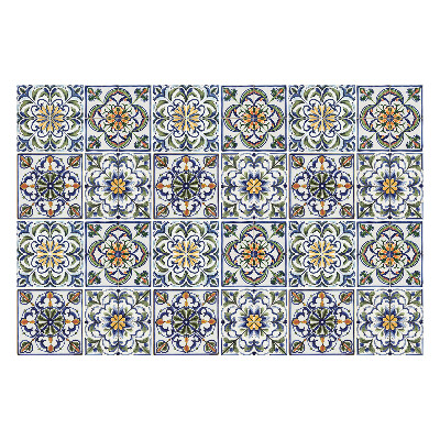 Samolepka na dlaždice Květinové mozaiky v uspořádání