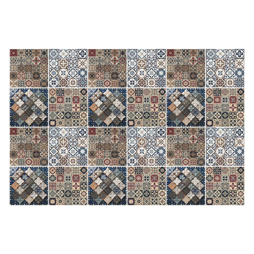 Samolepka na dlaždice Mozaika s různými dlaždicemi