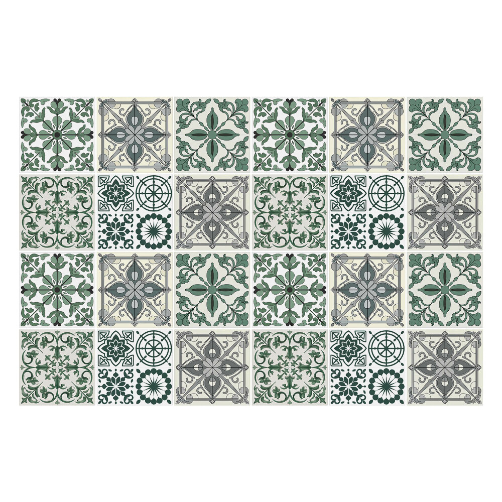 Samolepka na dlaždice Klasické dlaždice s ornamenty