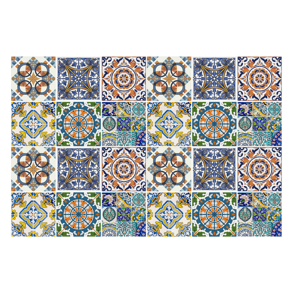 Samolepka na dlaždice Geometrický kaleidoskop