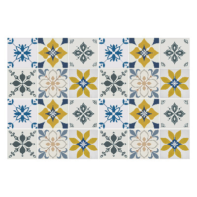 Nálepka na dlaždice Květinové motivy v aranžmá