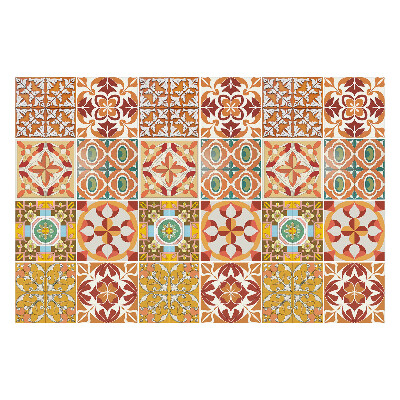 Samolepka na dlaždice Vintage složení dlaždic