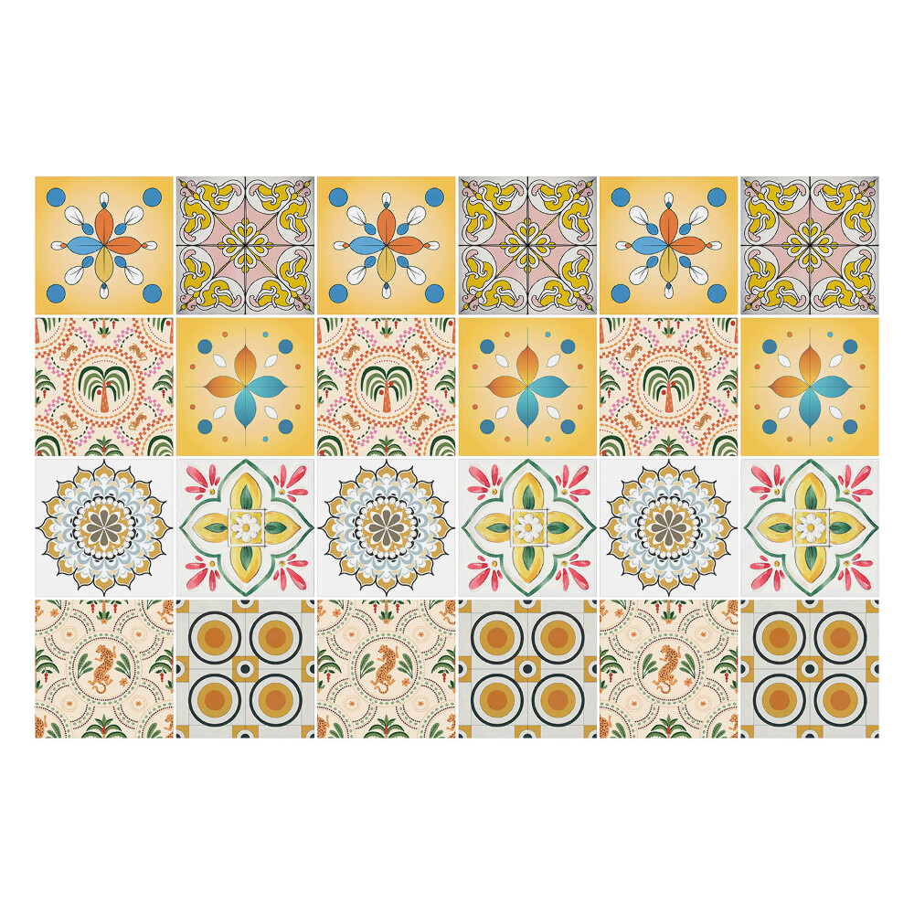 Samolepka na dlaždice Tropický design