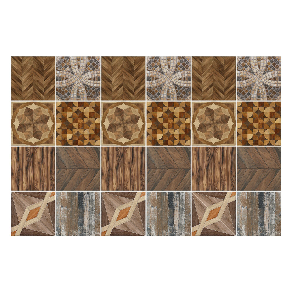 Nálepka na dlaždice Dřevěná mozaika