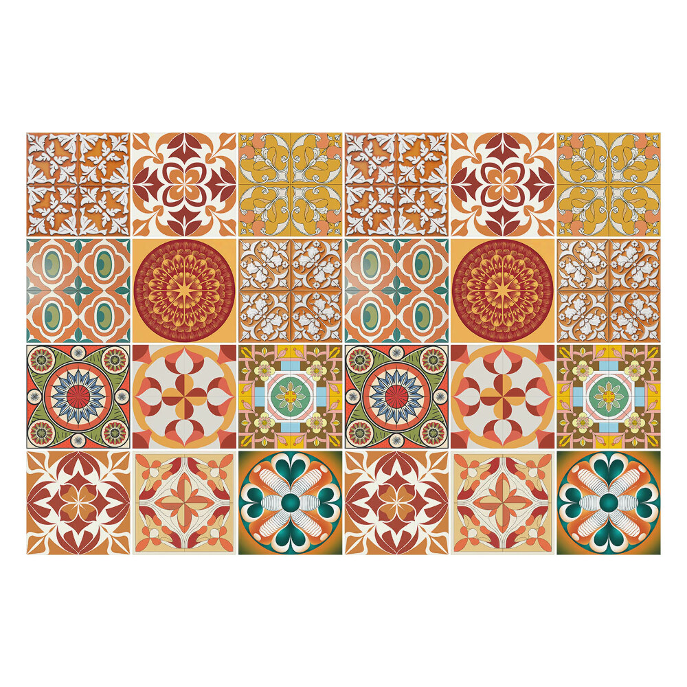 Samolepka na dlaždice Orientální kompozice