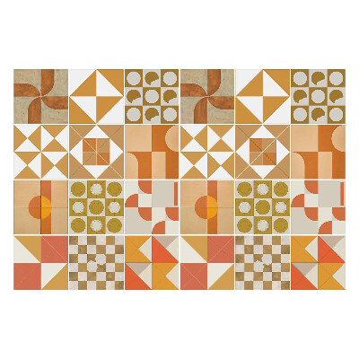 Nálepka na dlaždice Geometrie v odstínech