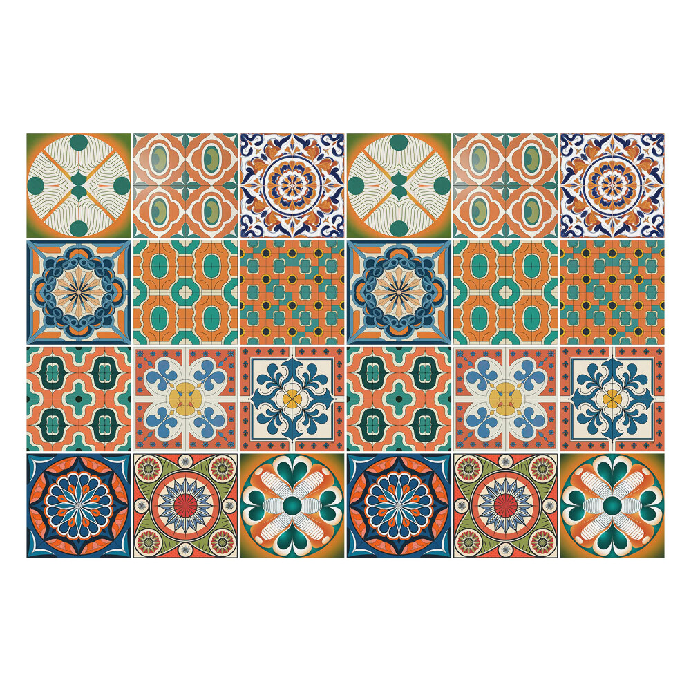 Samolepka na dlaždice Orientální kompozice