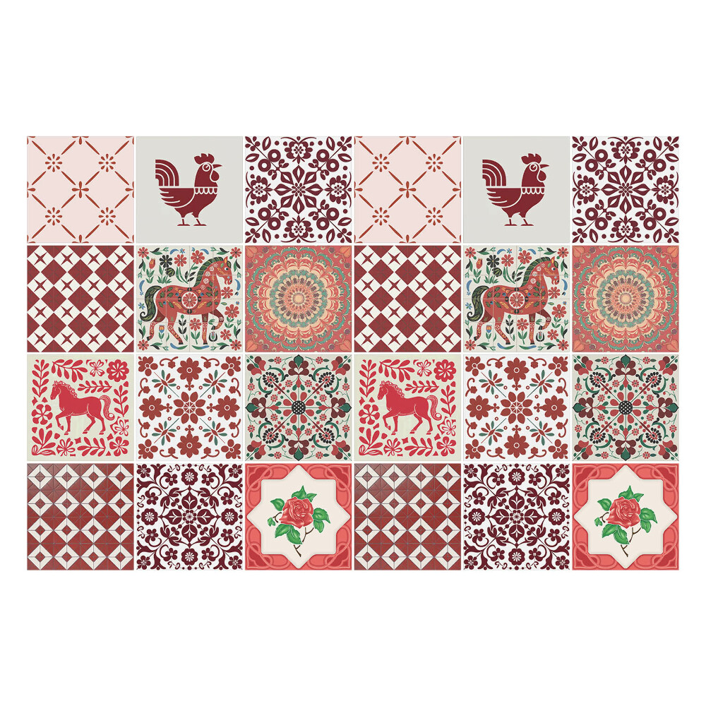 Nálepka na dlaždice Tradiční lidové motivy