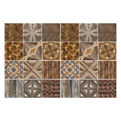 Nálepka na dlaždice Různé dřevěné motivy