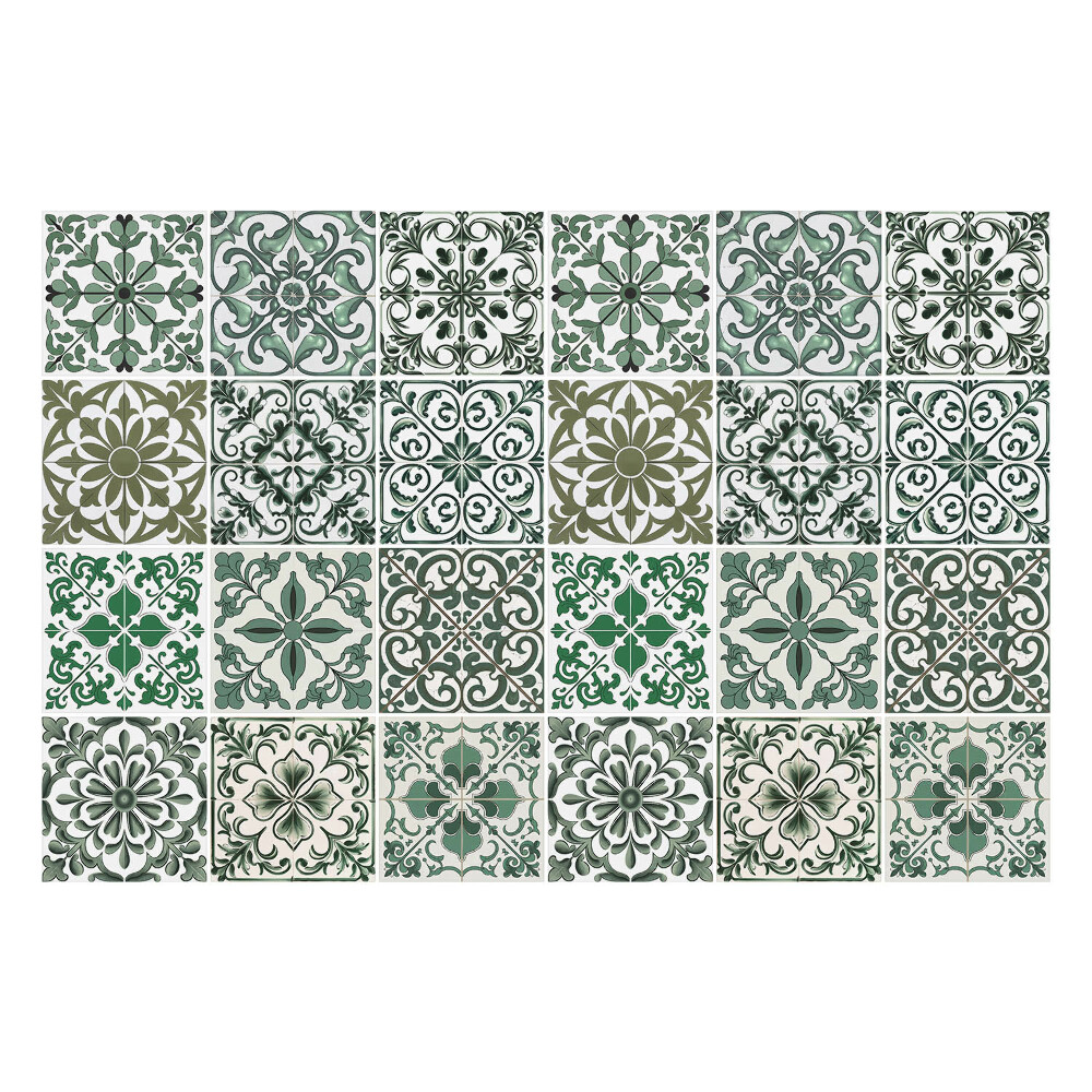 Samolepka na dlaždice Klasické rostlinné motivy