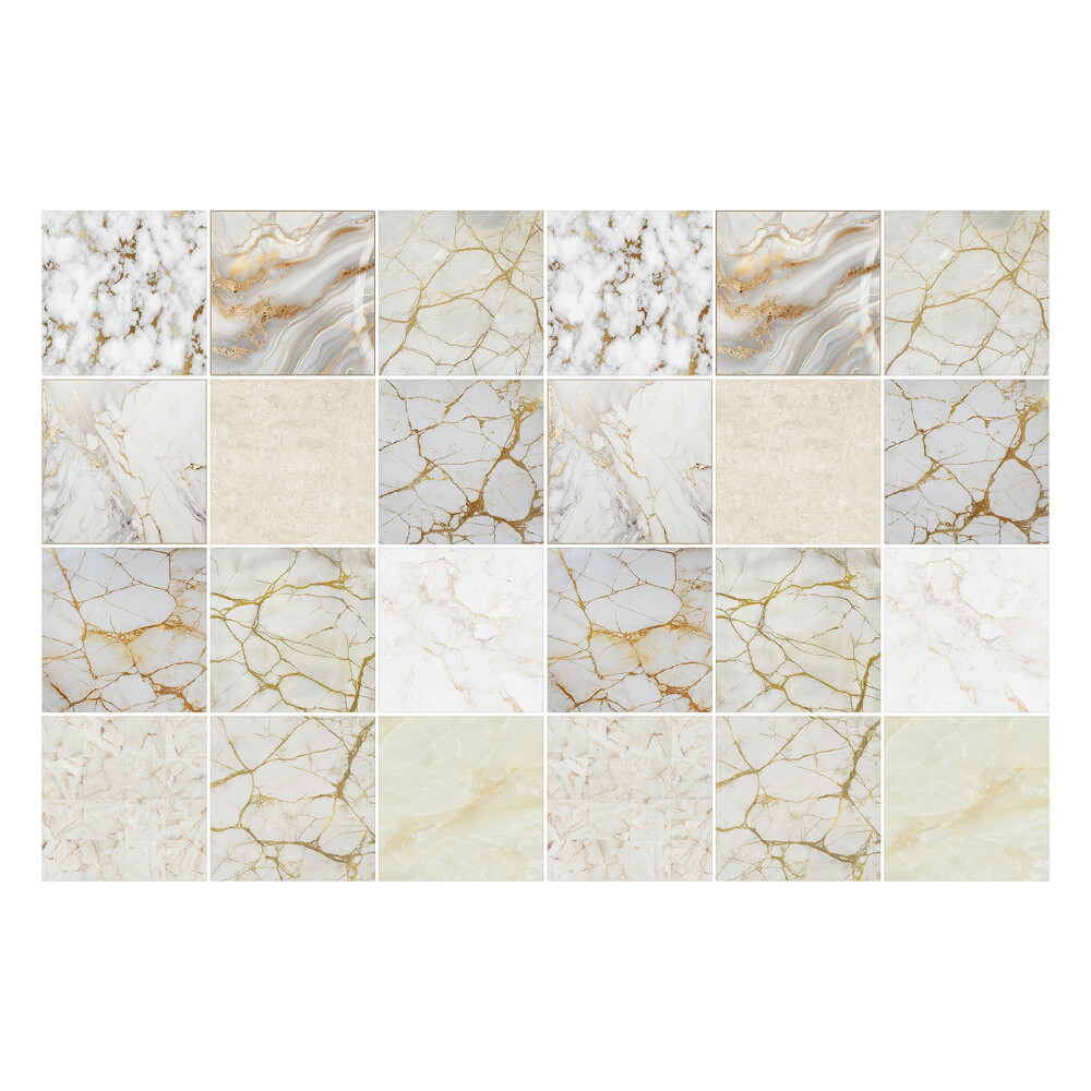 Samolepka na dlaždice Elegantní mramorová mozaika