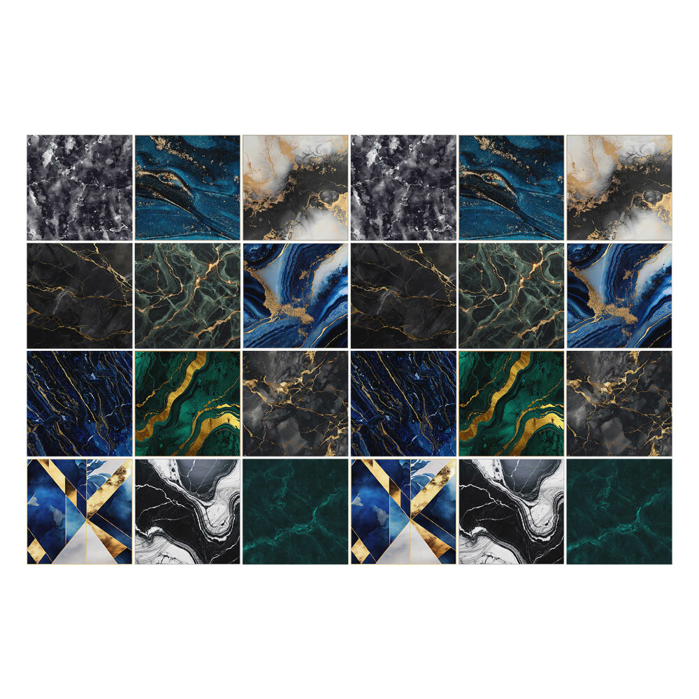 Samolepka na dlaždice Elegantní mramorová mozaika