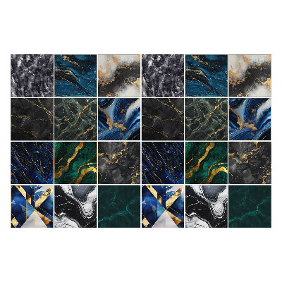 Samolepka na dlaždice Elegantní mramorová mozaika