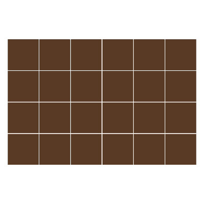 Samolepka na dlaždice Barva Hnědá