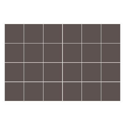 Samolepka na dlaždice Barva Hnědá