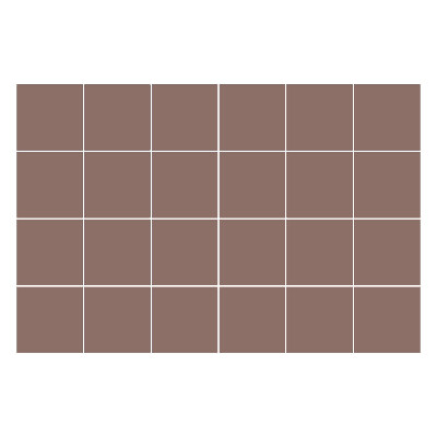 Nálepka na dlaždice Barva Hnědá