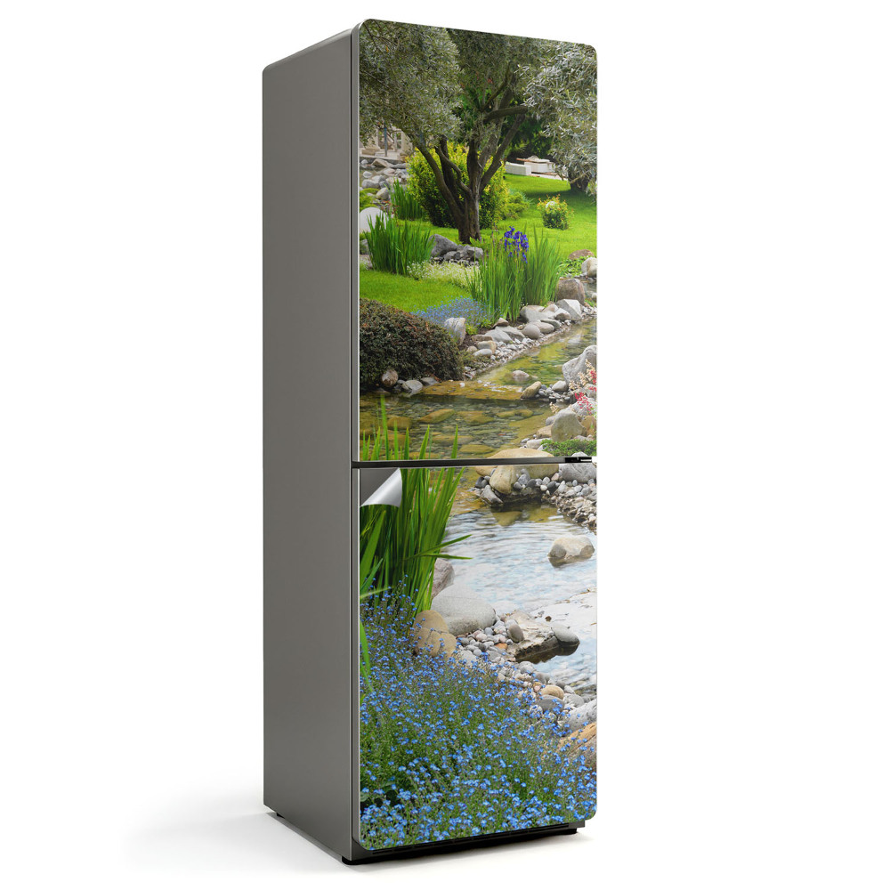 Nálepky na chladničku Zahrada s vodním proudem